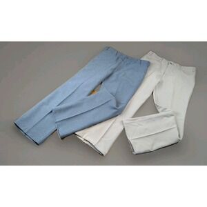 Vintage Levis 517 Pants Mens  Bootcut Grey Khaki Polyester USA 36x31 - Lot Of 2-